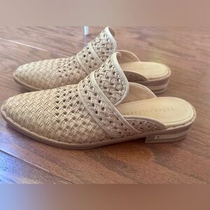 Freda Salvador Woven Leather Mule - Light Tan keen